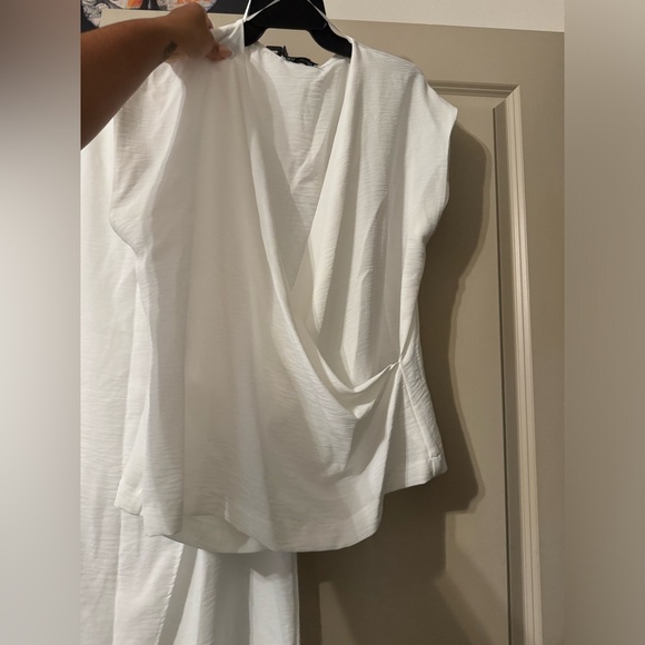 Zara white 2 piece pant set - Picture 2 of 8